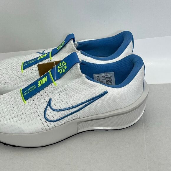 Nike Women's White Blue Interact Run EasyOn Road Running Shoes Size 9 NWT - Picture 6 of 13
